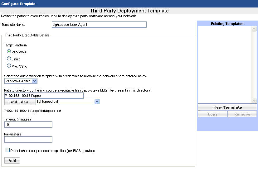 Deploying Lightspeed User Agent
